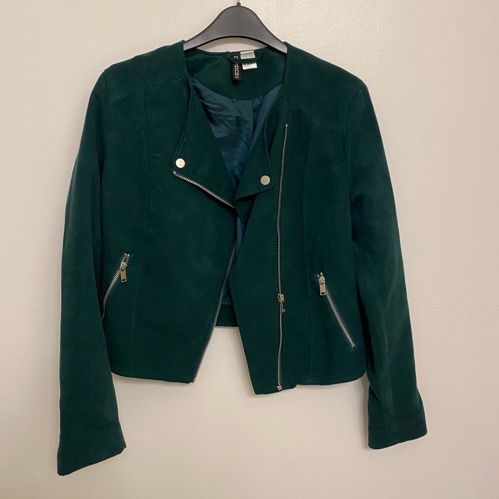 Collarless Motorcycle Jacket